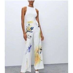 Aritzia Babaton Lincoln Floral Wide Leg Pants